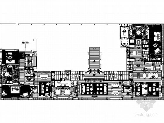 公路交通科技英文版资料下载-[四川]英文版现代风格酒店室内装修CAD施工图（含方案）