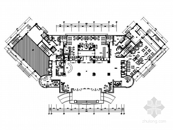 800平米餐厅CAD图资料下载-[湖南]原创地标性高档国际五星级酒店室内装修图（含效果）