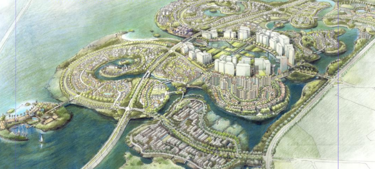珠海城市规划设计资料下载-[珠海]金环新市区后环添海区总体规划