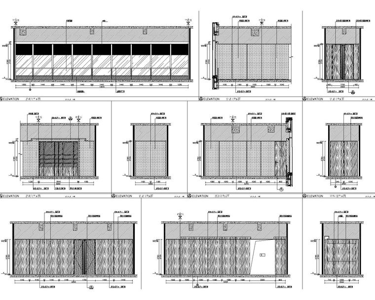 [江西]某建设工程有限公司办公室全套设计资料-13层立面图1