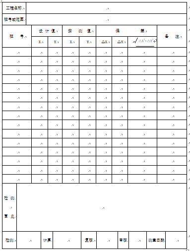 山西省公路工程资料表格记录表表格纵表（98页）_3