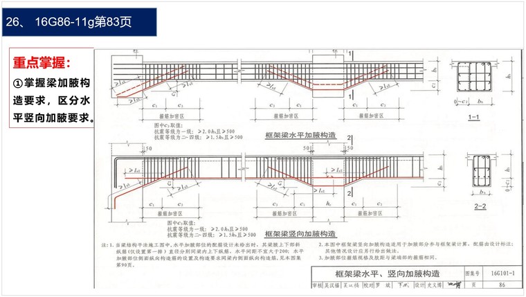 钢筋精细化管理-16G平法解析-5、梁加腋构造要求