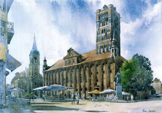 手绘图片风景资料下载-#Michal Suffczynski 手绘作品#