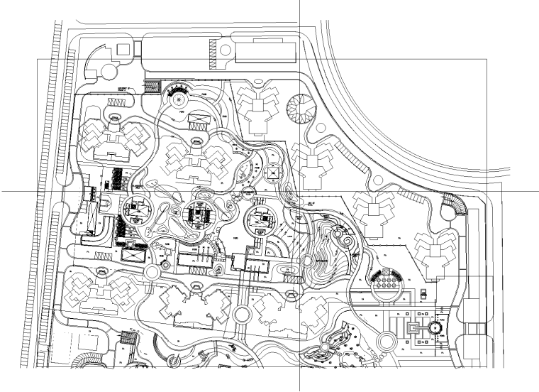 居住景观设计cad及模型资料下载-[北京]万科星园居住区全套景观设计CAD施工图