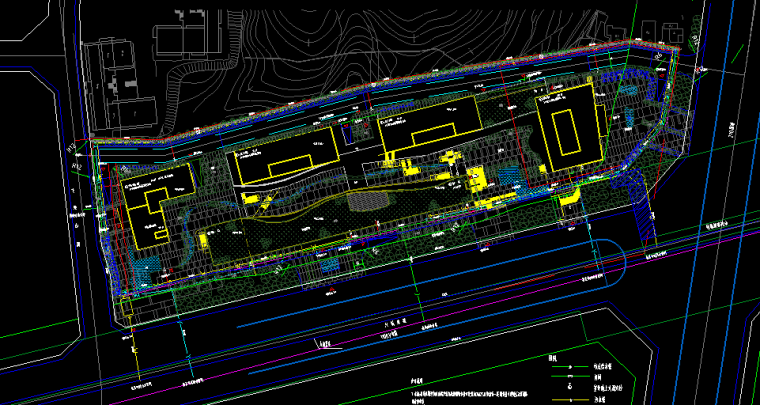 [贵州]多功能传媒广场设计方案文本（含CAD施工图、PS分析图）-给排水总图