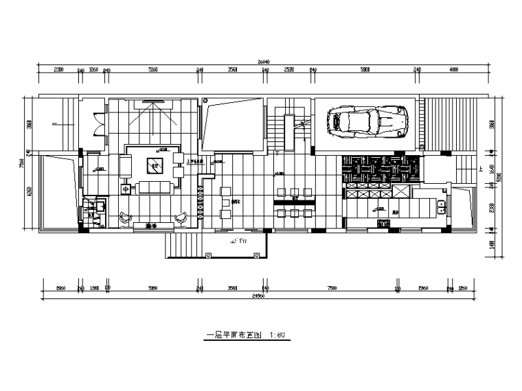现代中式建筑施工图纸资料下载-[陕西]曦城现代简约别墅设计施工图（含效果图）