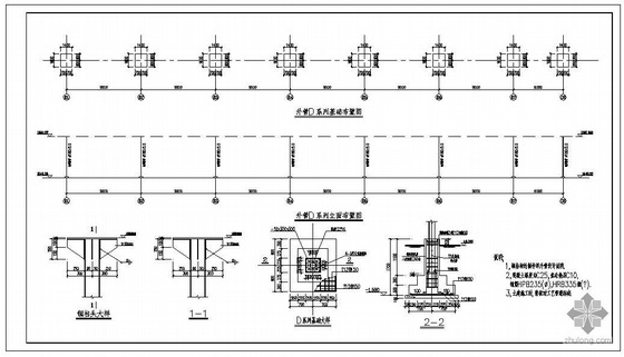 钢结构架空管廊图纸资料下载-某钢结构外管图纸