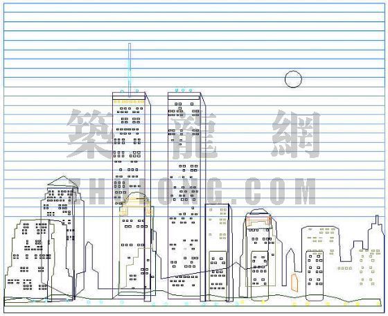 苏式风格建筑图纸资料下载-风格建筑图块4