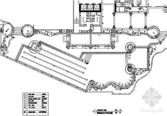 景观步道灯具布置资料下载-某屋顶泳池灯具布置图