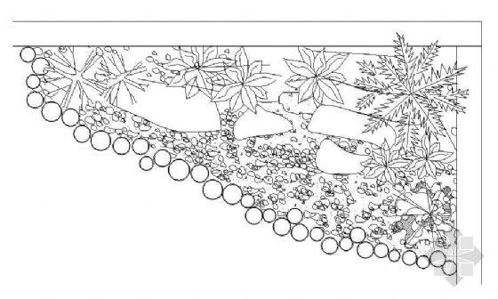 园林小景su模型资料下载-园林小景平面立面设计方案（1）