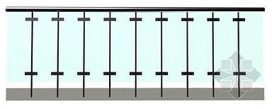 扶手栏杆模型资料下载-栏杆扶手14