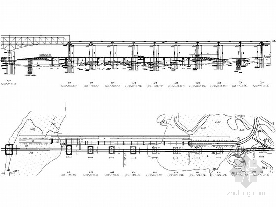 8m铁索桥施工图资料下载-8m宽异形多联栈桥设计套图