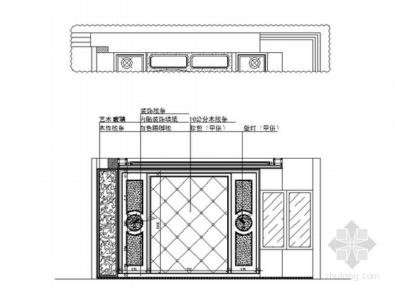  [江西]奢华欧式风格两室一厅家居CAD施工图（含效果图）