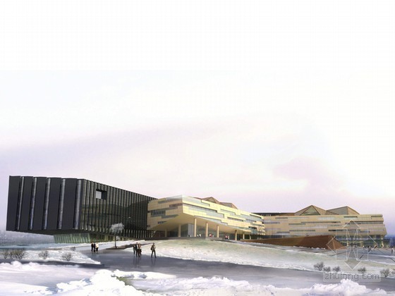 图书馆3d建筑模型资料下载-图书馆3D模型下载