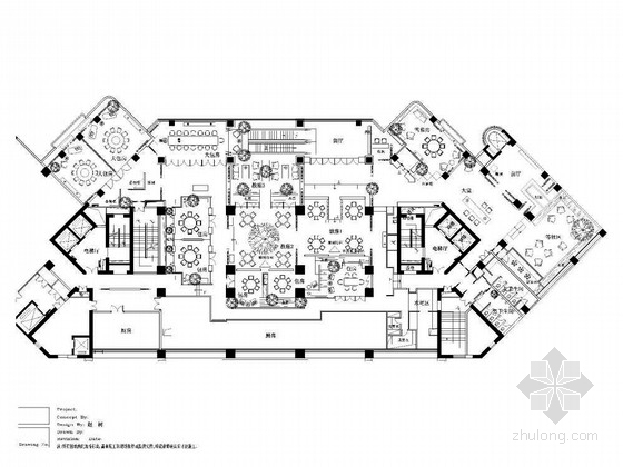 高层四星酒店方案图资料下载-[上海]独特风格四星涉外商务酒店设计概念方案图