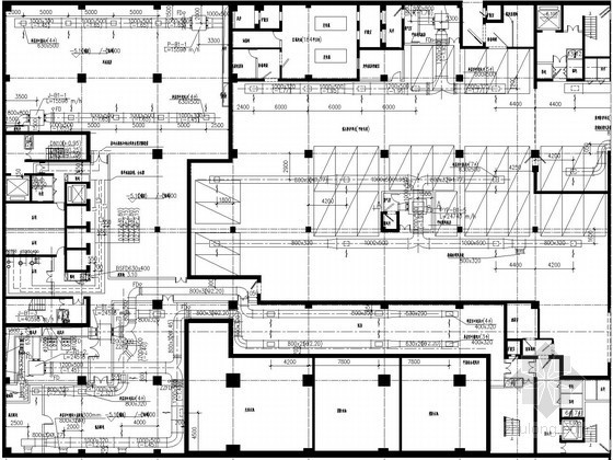 高层商务办公楼施工图资料下载-[广东]商务办公楼空调通风系统设计施工图（蓄冰空调系统）