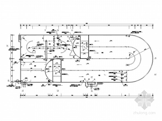 卡鲁塞尔氧化沟cad图资料下载-[福建]污水处理厂工程改良型卡式氧化沟施工图