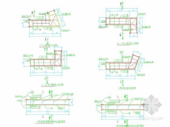 简支转连续桥面连续钢筋图资料下载-800mm地下连续墙配筋图