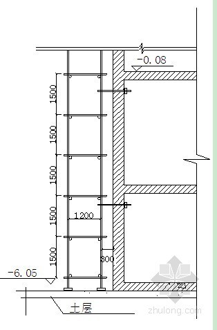 车库外墙脚手架施工方案资料下载-北京某高层住宅楼脚手架施工方案