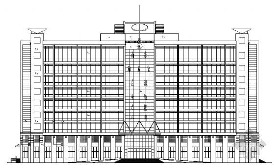 某办公楼4层设计方案资料下载-某十层办公楼建筑设计方案图