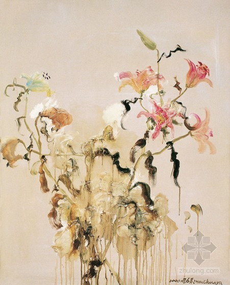 装饰花卉油画资料下载-花卉油画 油画贴图
