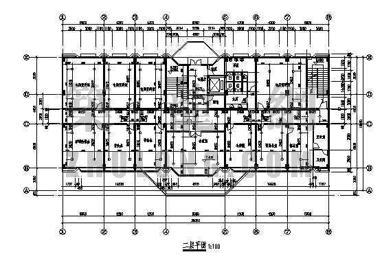 医院大楼施工现场平面布置资料下载-某司法局大楼消防平面图