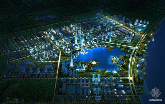 合肥滨湖新区概念设计资料下载-合肥滨湖新区概念性规划及核心区城市设计2