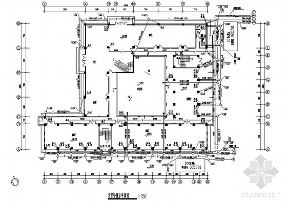 五层综合楼给排水工程设计资料下载-广东某五层综合楼给排水图纸