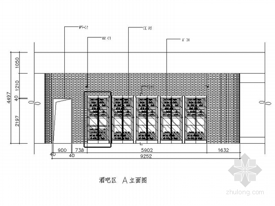 [江苏]某现代西餐厅室内精装修设计施工图（含实景）-图6