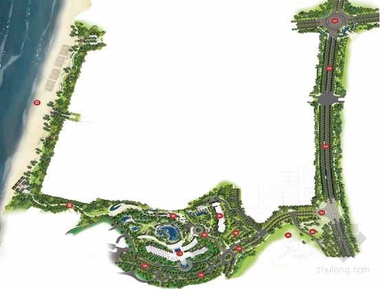 国外岛屿规划设计方案资料下载-[海南]迷人海洋岛屿酒店景观规划设计方案（知名设计）