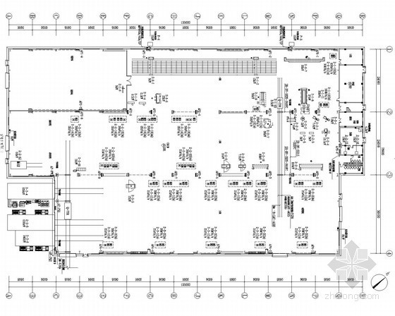 [云南]工业厂房高原型特高压电力变压器建设项目电气施工图-配电平面图 