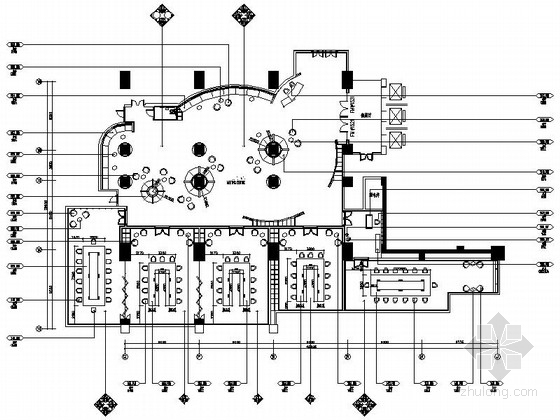 三亚凤凰岛会议中心资料下载-[三亚]全球顶级酒店时尚会议中心装修设计施工图（含效果）