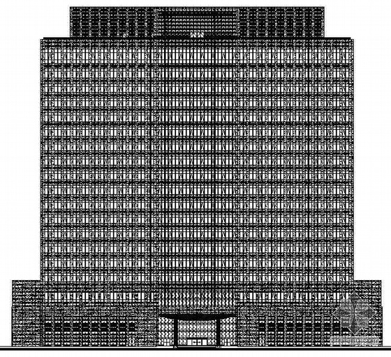 园区门施工图资料下载-[苏州工业园区]某高层大厦幕墙工程建筑施工图