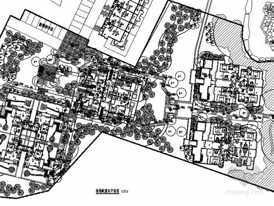 方形廊架cad资料下载-[重庆]某居住区B组团洋房示范区园林施工图