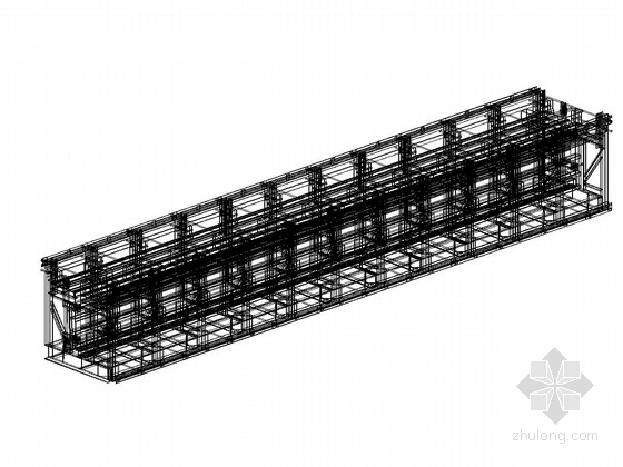 预制模具资料下载-预制体育场看台板模具CAD三维图