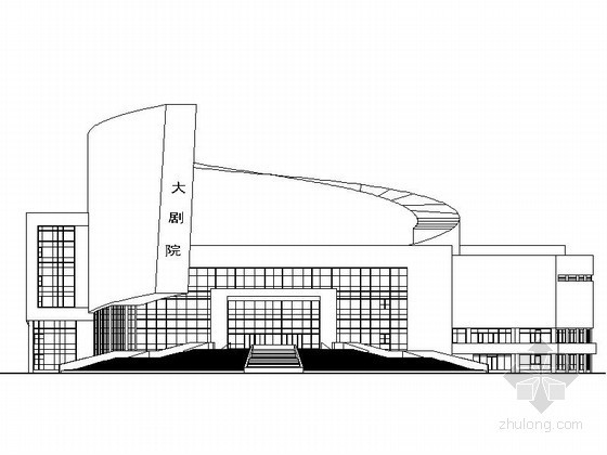 1200座影剧院cad资料下载-[丹东]某四层中型剧场建筑施工图