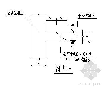 施工缝大样资料下载-施工缝节点详图