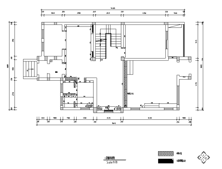 [江苏]罗托鲁拉小镇317平米住宅设计施工图（附效果图）-墙体新建图