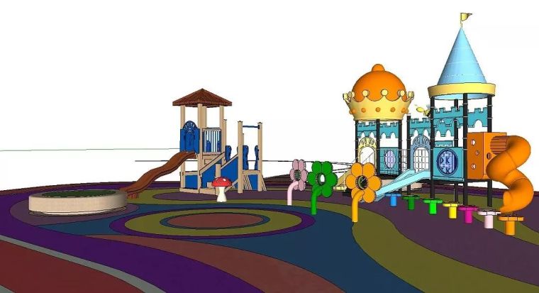儿童主题景观专辑--海洋主题乐园+幼儿园+儿童游乐场--精细SU模型_6