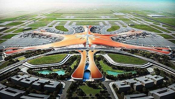 呼和浩特市机场景观资料下载-北京新机场航站区工程——指廊4系统图