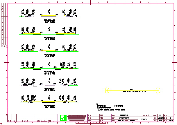 市政工程道路施工图纸（共22张）-横断面施工设计图