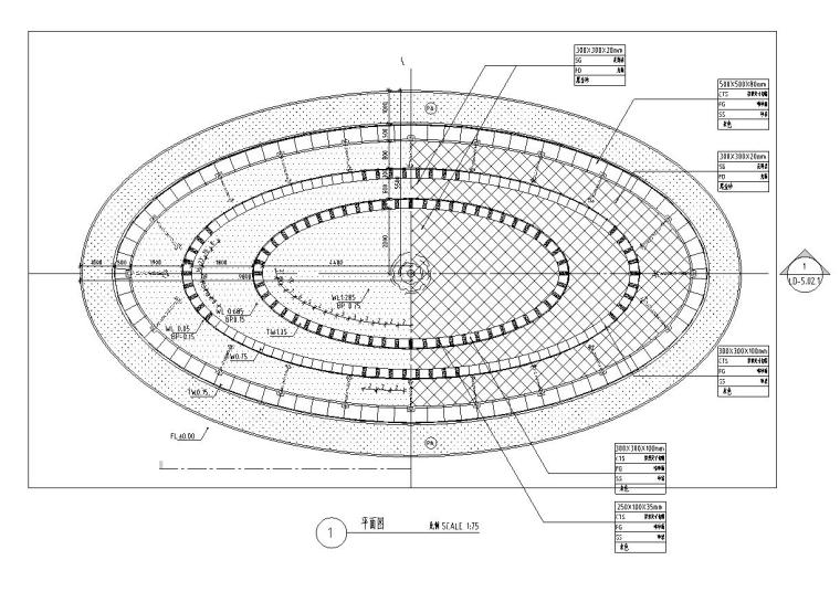 法式装修厨柜详图资料下载-椭圆喷泉水景设计详图——泛亚景观