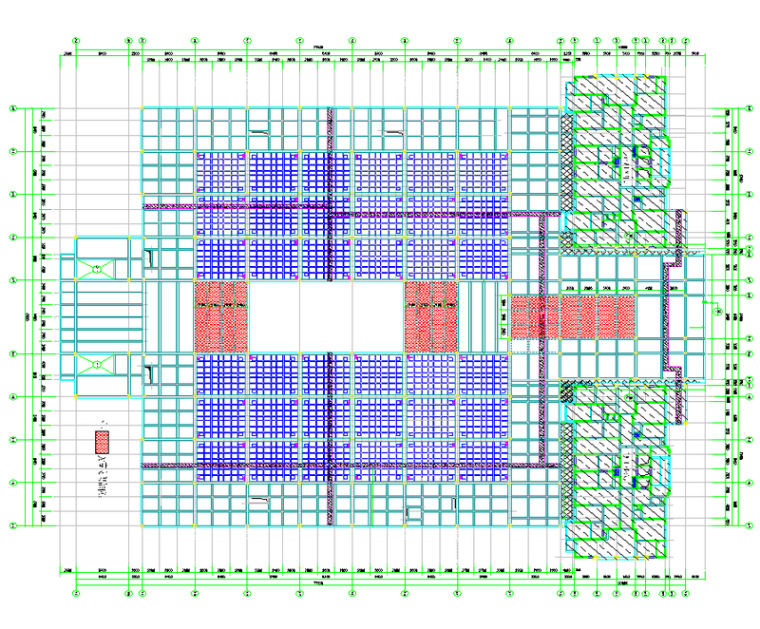 综合购物广场工程高支架模板专项施工方案（35页）-布置图