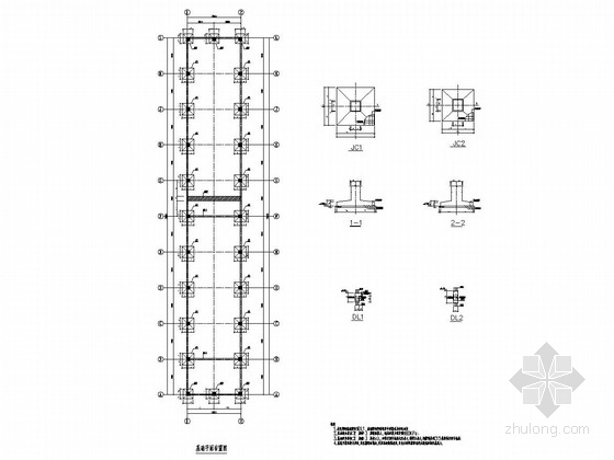 单层库房建筑图资料下载-[江苏]单层钢筋混凝土排架结构辅助库房结构施工图（屋盖采用轻型钢屋面）