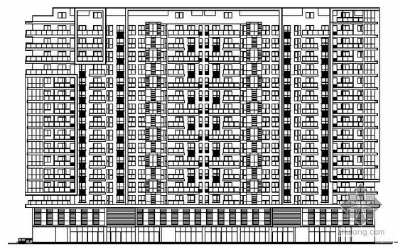 一梯三户结构资料下载-[成都]某16+1层商住楼建筑结构施工图
