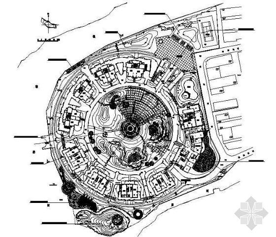 温州东瓯滨水公园资料下载-温州小区景观施工图（沿河绿地）