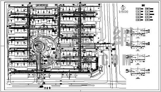 隧道综合管网设计方案资料下载-某小区住宅综合管网方案图