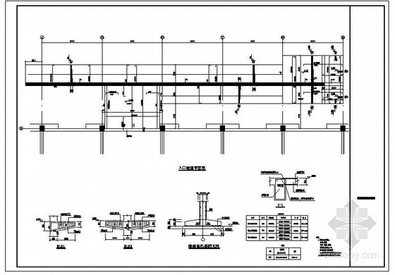 大门入口汽车坡道资料下载-某入口坡道节点构造详图