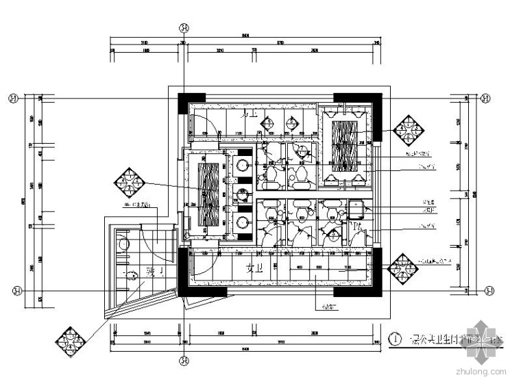 最新景区公共卫生间资料下载-公共卫生间装修图纸