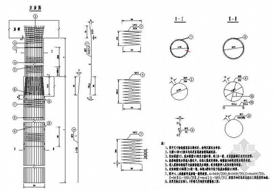 桩基墩柱钢筋资料下载-先简支后连续T梁墩柱及桩基础钢筋构造节点详图设计